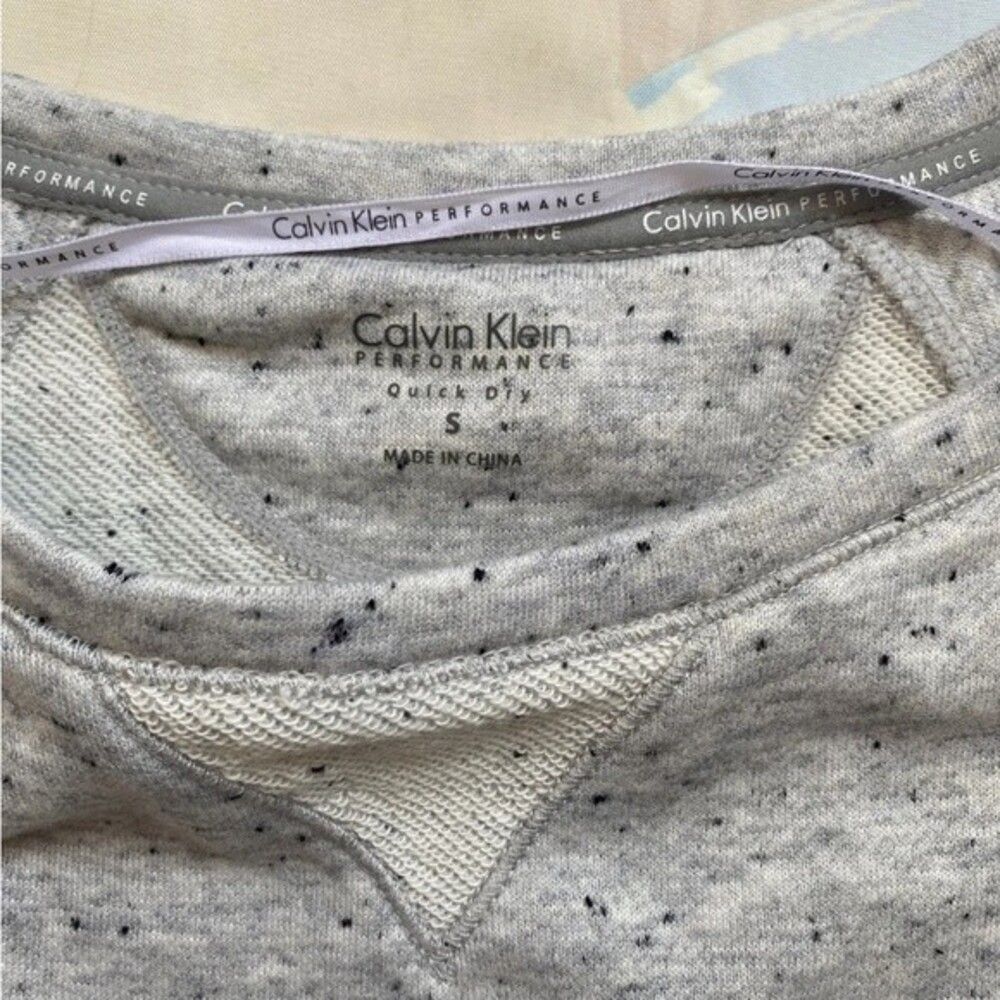 Calvin Klein Performance Top Women’s Quick Dry Heather Gray 3/4 Sleeve Sz Small - Picture 4 of 11